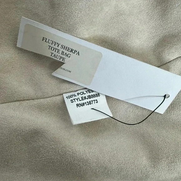 Olivaceous Fur Hobo bag faux fur tan - Picture 4 of 6